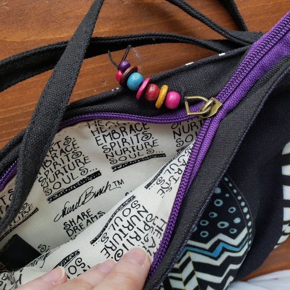 Laurel Burch Crossbody Handbag with cats - Picture 3 of 6